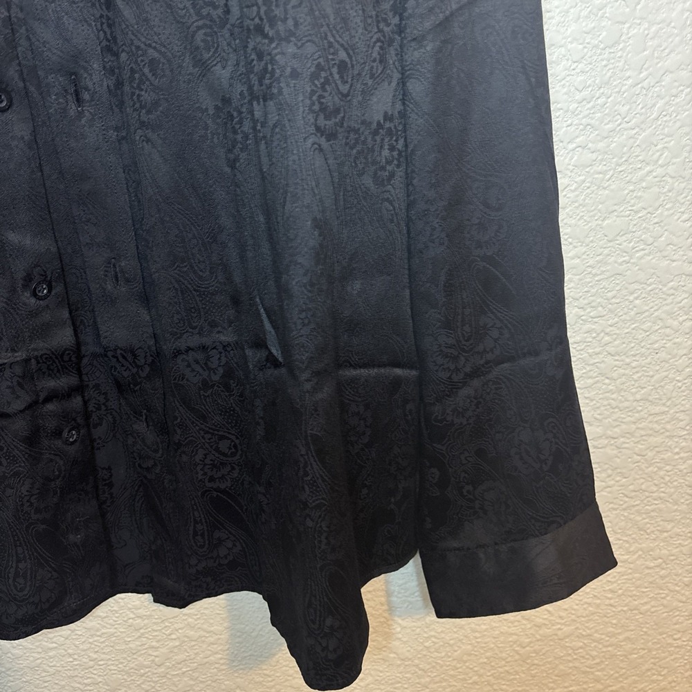 Guess Men's regular fit Shirt Long‎ Sleeves Paisley Print Allover Size XL - Picture 7 of 16